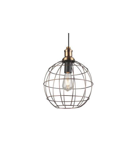 Oprawa sufitowa VIELA 3,7016,AC220-240V,50/60Hz,1*E27, IP20,ŚR. 29 CM,pojedyncza, stare złoto GTV OS-VIEL3-61-DEC