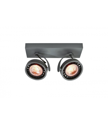 Oprawa sufitowa Wally,4304,AC220-240V, 50/60 Hz, IP 20 ,2*Gu10,ES111,podwójna,grafitowa GTV OS-WALLY2-15-DEC