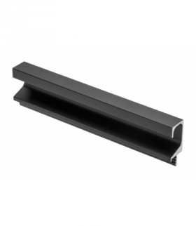 Profil nabijany C, 3,5m, czarny mat GTV PA-0242-35-50-20M