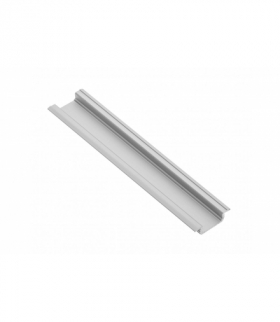 Profil aluminiowy LED z kołnierzem GLAX silver 2 m (wpuszczany), wersja 2 GTV PA-GLAX-ALN