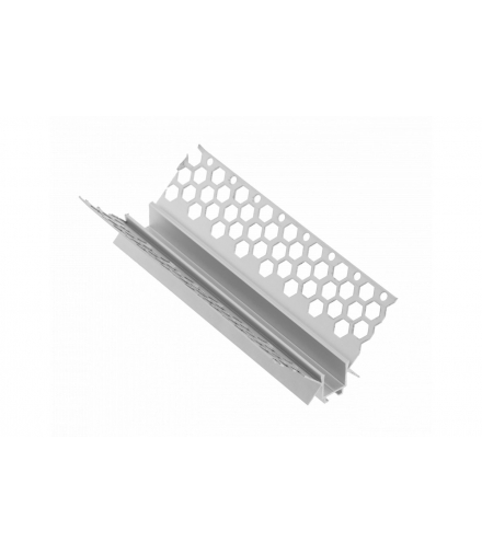 Profil LED GLAX kątowy, wewnętrzny do płyt GK 3m+osłonka techniczna, nieanodowany GTV PA-GLAXGKWK3M-00C