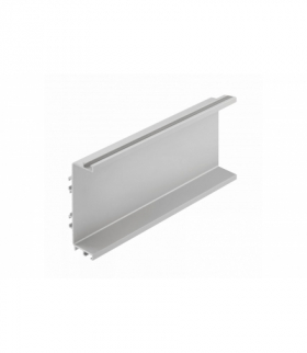 Profil aluminiowy system bezuchwytowy VELLO z funkcją LED, C, srebrny, długość 4,10 m GTV PA-VELLO-C4M-05