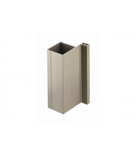 Profil aluminiowy system bezuchwytowy VELLO, T jednostronny, inox, długość 3 m GTV PA-VELLO-TJ3M-06