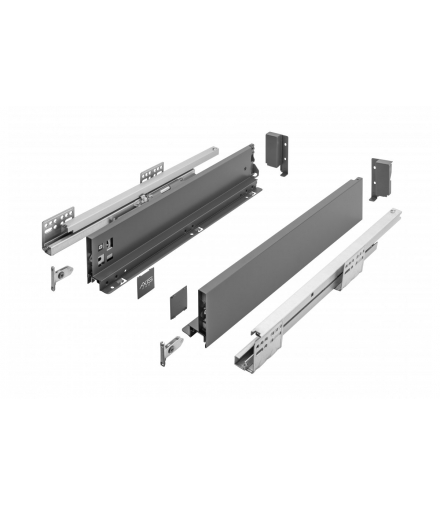 Szuflada AXISPRO 450mm antracyt - niska H84 GTV PB-AXISPRO-KPL450A