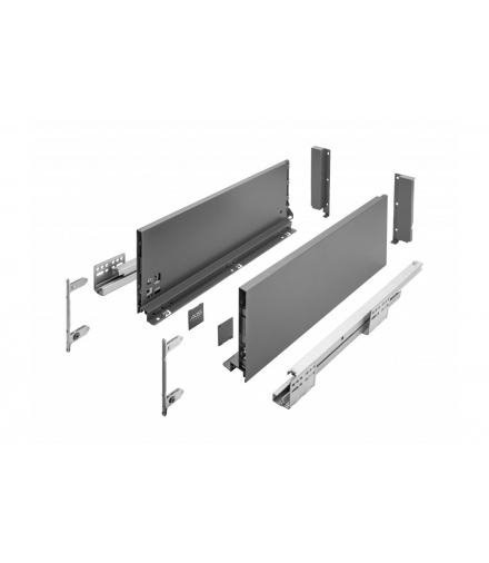 Szuflada AXISPRO 450mm antracyt - wysoka H167 GTV PB-AXISPRO-KPL450C