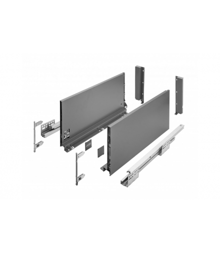 Szuflada AXISPRO 550mm antracyt - bardzo wysoka H199 GTV PB-AXISPRO-KPL550D