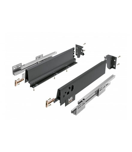 Modern Box kwadratowy 250mm niski antracyt GTV PB-KW-KPL250A2