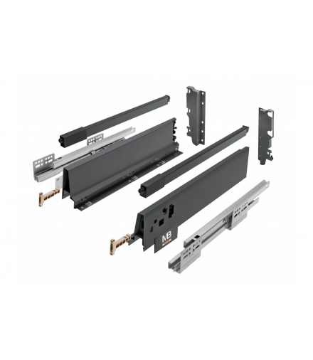 Modern Box kwadratowy 400mm wysoki antracyt GTV PB-KW-KPL400C2