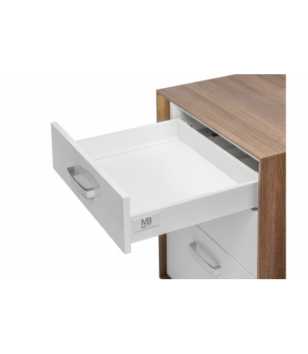 Modern Box kwadratowy 600mm niski 40kg biały GTV PB-KW-KPL600A1