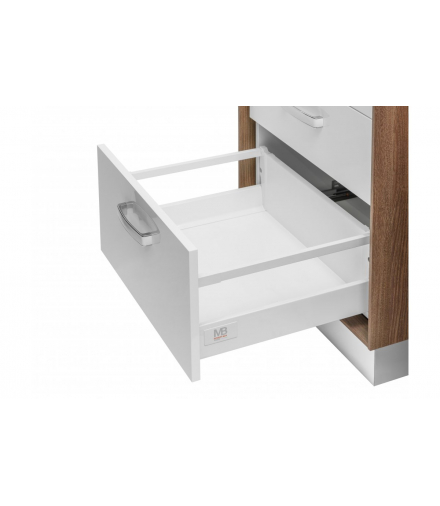 Modern Box kwadratowy 600mm wysoki 40kg biały GTV PB-KW-KPL600C1