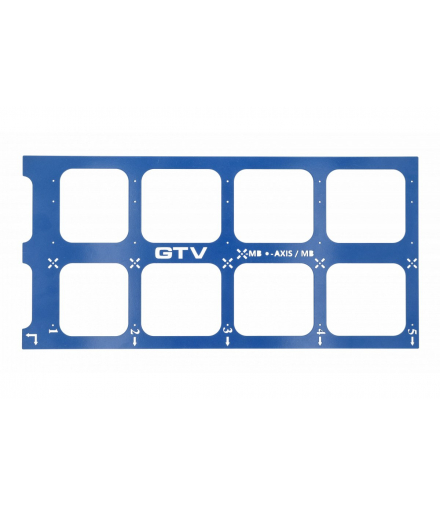 Szablon wiertarski do szuflad MB i AxisPro GTV PB-SZABLON-AXIS-MB