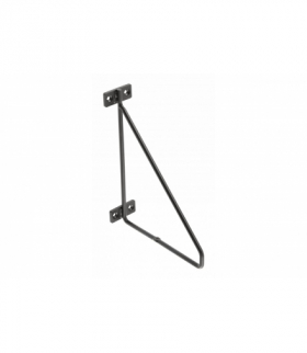 Podpórka do półki BAR, 21x17 cm, czarny mat GTV PP-BAR-20M