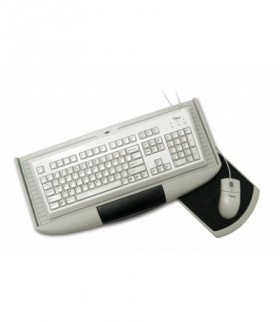 Półka pod klawiaturę z myszką (szara) GTV PU-KEYM27-60