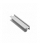Profil aluminiowy LED przegrodowy wąski, nabijany GLAX Mini silver L 3007 mm GTV PA-GLAXMNBDW3M-AL