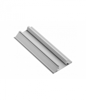 Profil aluminiowy LED przegrodowy, nabijany GLAX silver L3007 mm GTV PA-GLAXNBD3M-AL