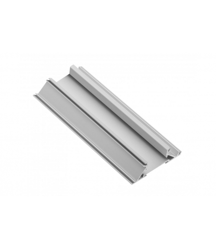 Profil aluminiowy LED przegrodowy, nabijany (do wypełnień obrzezem) GLAX silver L 3007 mm GTV PA-GLAXNBDW3M-AL