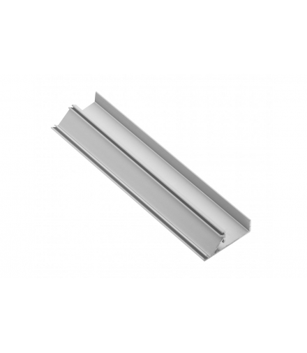 profil aluminiowy LED cokołowy, nabijany GLAX silver L 3007 mm GTV PA-GLAXNBJ3M-AL