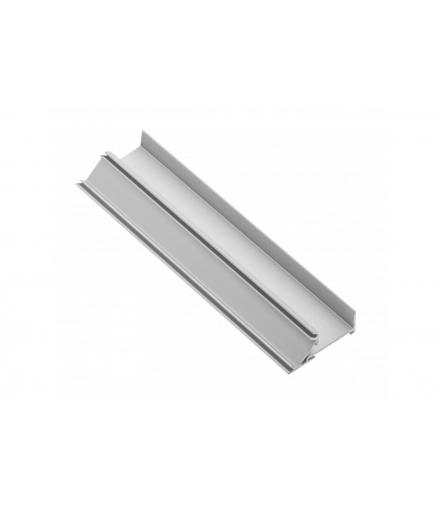 Profil aluminiowy LED cokołowy, nabijany (do wypełnień obrzezem) GLAX silver L 3007 mm GTV PA-GLAXNBJW3M-AL