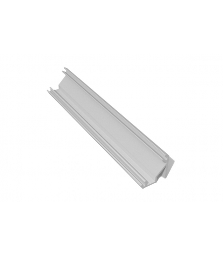 profil aluminiowy LED kątowy - nakładany GLAX silver L2 m GTV PA-GLAXNKKT-AL
