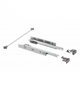 Prowadnica dolnego montażu P2O PRO L250, regulacja 3D, synchronizacja otwarcia, płyta 18 mm GTV PB-3D0FPO18-250-PRO