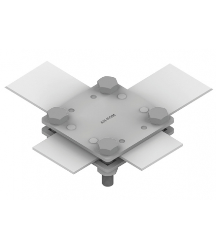 Złącze krzyżowe 2 płytki, 4xM8, B do 30 mm /OG/ TYP AN-03E/OG/