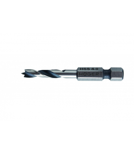 Wiertło do drewna 4 mm, uchwyt hex