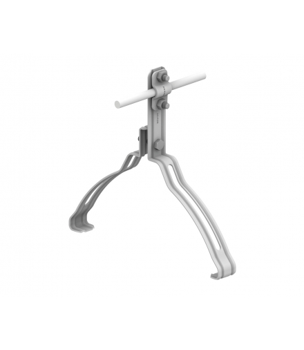 Uchwyt gąsiorowy profilowany Z-śruba WZÓR 16 H 10 cm /OG/ TYP AN-151L/OG/-N