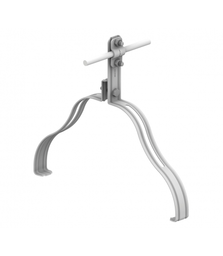 Uchwyt gąsiorowy profilowany Z-śruba WZÓR 17 H 10 cm /OG/ TYP AN-151M/OG/-N