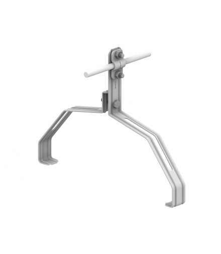 Uchwyt gąsiorowy profilowany Z-śruba WZÓR 18 H 10 cm /OG/ TYP AN-151N/OG/-N