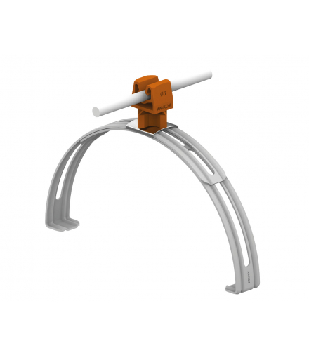 Uchwyt gąsiorowy rozsuwany Z-zatrz. H 3,5cm /OG/ brązowy TYP AN-14PN/OG/-N