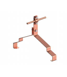 Uchwyt gąsiorowy profilowany Z-śruba WZÓR 25 H 10 cm /CU/ TYP AN-151W/CU/