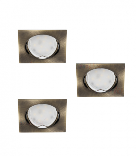 Zestaw opraw do wbudowania wraz z źródłem TRIBIS II GU10 Kanlux 23843