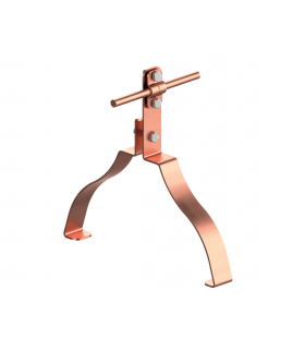 Uchwyt gąsiorowy profilowany Z-śruba WZÓR 35 H 10 cm /CU/ TYP AN-152K/CU/