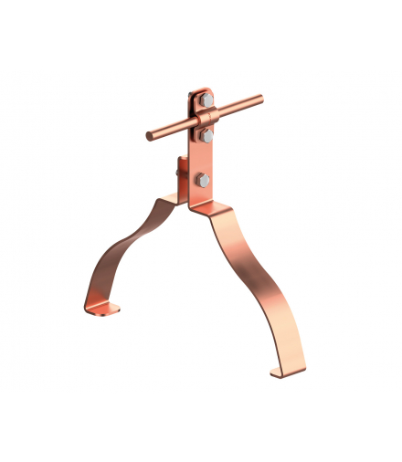 Uchwyt gąsiorowy profilowany Z-śruba WZÓR 35 H 10 cm /CU/ TYP AN-152K/CU/