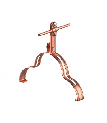 Uchwyt gąsiorowy profilowany Z-śruba WZÓR 8 H 10 cm /CU/ TYP AN-15H/CU/-N