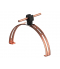 Uchwyt gąsiorowy rozsuwany Z-zatrz. H 3,5cm /CU/ czarny TYP AN-14PN/CU/C-N