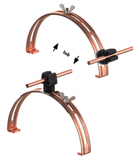 Uchwyt gąsiorowy rozsuwany Z-zatrz. H 3,5cm /CU/ czarny TYP AN-15P/CU/C-N