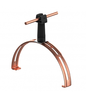 Uchwyt gąsiorowy rozsuwany Z-zatrz. H 7cm /CU/ czarny TYP AN-14P/CU/C-N