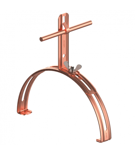 Uchwyt gąsiorowy rozsuwany Z-zagięcie H 10 cm /CU/ TYP AN-15C/CU/-N