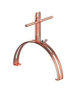 Uchwyt gąsiorowy rozsuwany Z-zagięcie H 12 cm /Cu/ TYP AN-14C/CU/-N