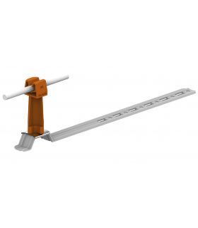 Uchwyt dachówkowy uniwersalny Z-zatrz. L 42cm,H 7cm /OG/ brąz TYP AN-20KP/OG/-N