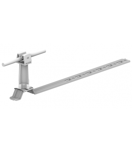 Uchwyt dachówkowy uniwersalny Z-zatrz. L 42cm,H 7cm /OG/ szary TYP AN-20KP/OG/S-N
