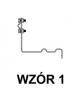 Uchwyt dachówkowy profilowany prosty Z-śr. WZÓR 1 H 10cm /OG/ TYP AN-24C/OG/-N
