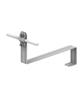 Uchwyt dachówkowy profilowany prosty Z-śr. WZÓR 10 H 10cm /OG/ TYP AN-25F/OG/-N