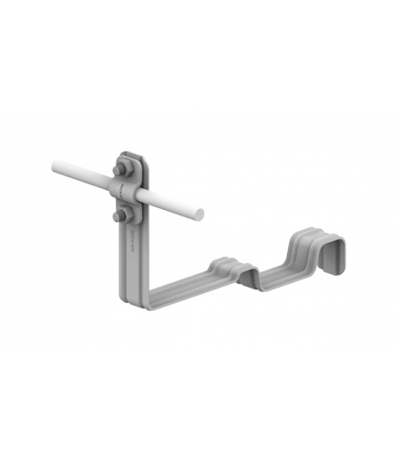 Uchwyt dachówkowy profilowany prosty Z-śr. WZÓR 34 H 10cm /OG/ TYP AN-26L/OG/-N