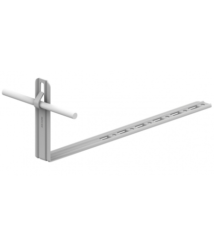 Uchwyt dachówkowy regulowany prosty Z-zag. L 28cm,H 12,4cm /OG/ TYP AN-19K/OG/-N