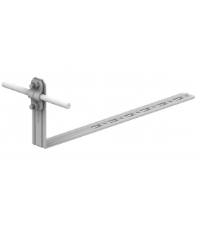 Uchwyt dachówkowy regulowany prosty Z-śruba L 42cm,H 9,6cm /OG/ TYP AN-26KL/OG/-N