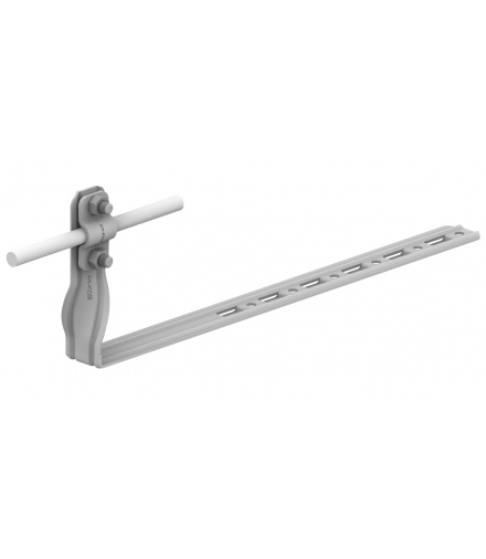 Uchwyt dachówkowy regulowany skręcony Z-śruba L 42cm,H 11,6cm /OG/ TYP AN-29K/OG/-N