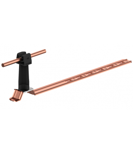 Uchwyt dachówkowy uniwersalny Z-zatrz. L 42cm,H 7cm /CU/ czarny TYP AN-20KP/CU/C-N