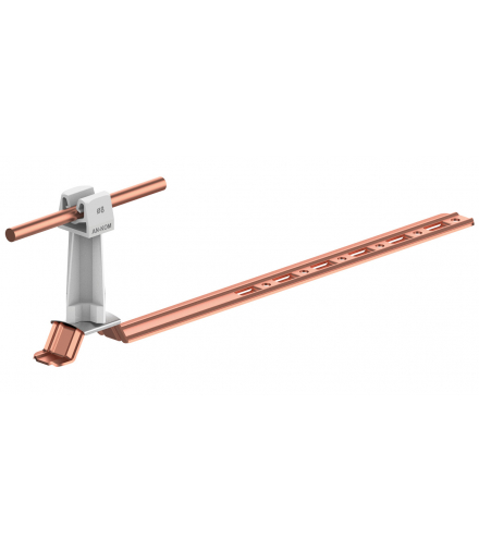 Uchwyt dachówkowy uniwersalny Z-zatrz. L 42cm,H 7cm /CU/ szary TYP AN-20KP/CU/S-N